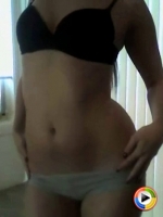 Watch as girl next door ass shaker Melanie shows off her moves in her bra and undies as she dances on webcam