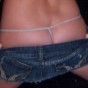 Teen shows off tight round perfect ass in a tiny g-string