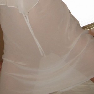 Calis little nighty is very sheer and she doesnt have panties on