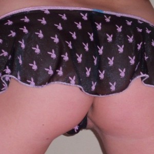 Slutty teen shows off her tight round perfect ass in a tiny thong