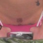 Cherry pulls down her panties to show off her tiny landing strip