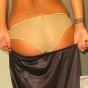 Watch as Deja changes her outfit stripping down to her matching bra and panties