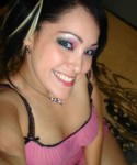 Kitty takes self pictures of her in a cute pink nighty