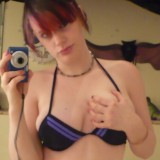 Teen slut takes pictures of herself in her underwear to post on the internet