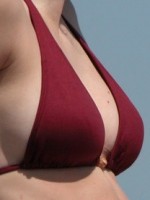 Candids of girls at the beach in their bikinis