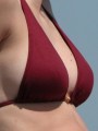 Candids of girls at the beach in their bikinis