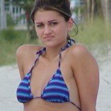 Girls in bikinis at the beach