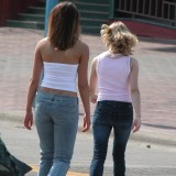 Candid pictures of girls in tight jeans on the street