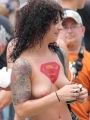 Lots of random people getting naked at this outdoor public nudity party