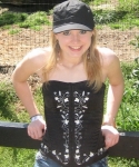Cute teen Shelby visits the zoo for some candid photos